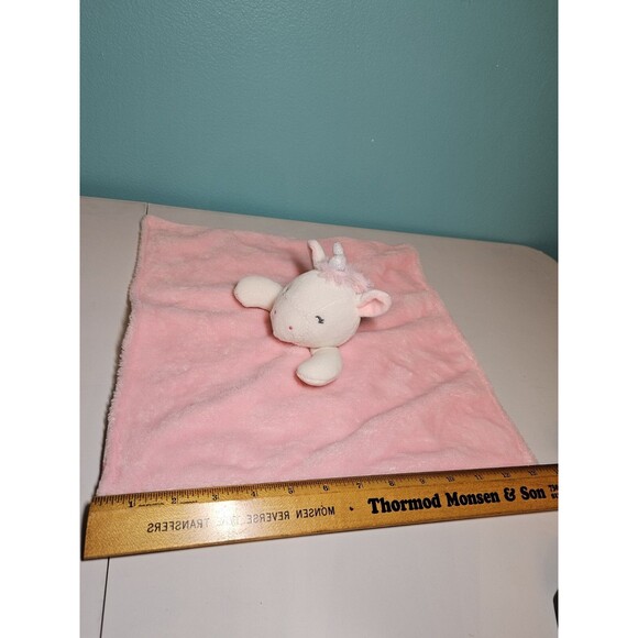 Just One You Pink Unicorn Rainbow Security Blanket Baby Lovey Carters - Picture 4 of 5